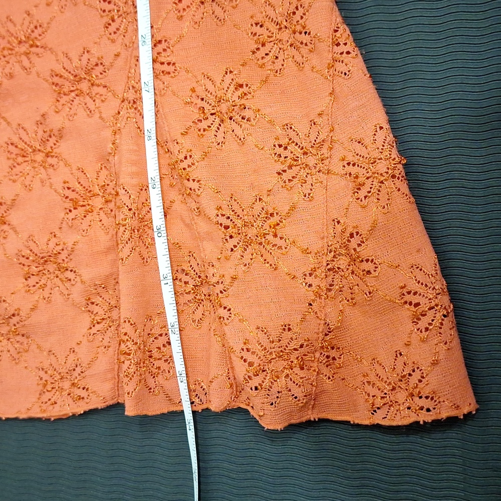 FREE PEOPLE Coral Lace Short Sleeve Fitted Dress - Picture 11 of 11